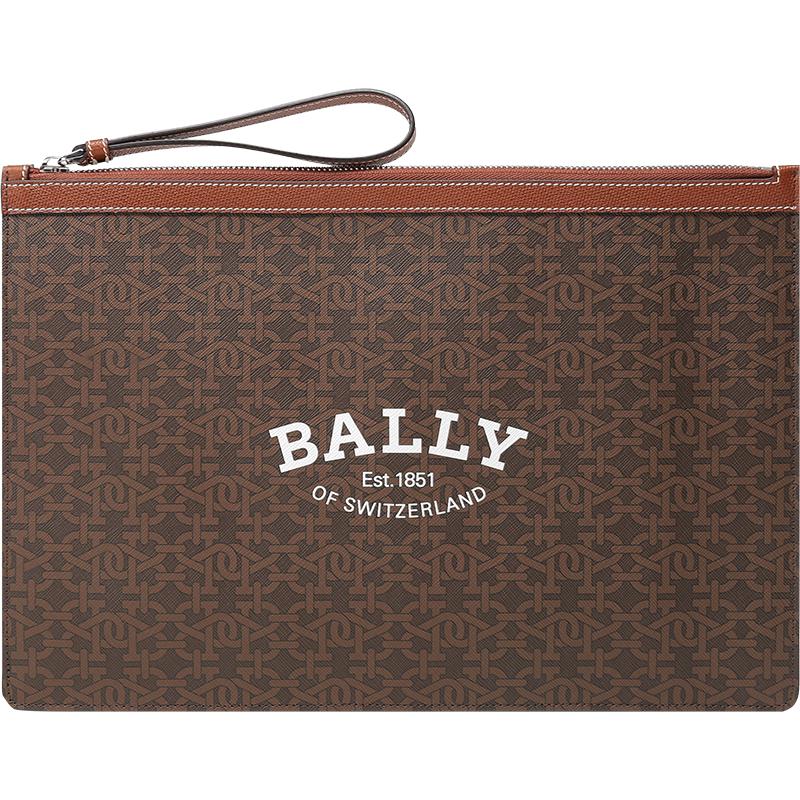 自营扁平手拿包Bally巴利