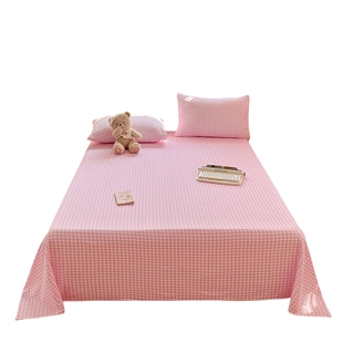 A类水洗棉床单单件儿童单人双人学生宿舍被单枕套三件套四季通用3