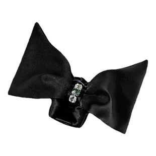 高级感真丝蝴蝶结抓夹女精致百搭小发抓公主头半扎发发卡2026新款