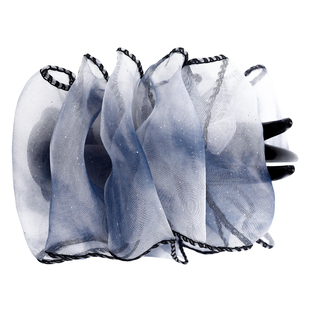 温柔网纱丸子头发夹女后脑勺盘发抓夹2026新款高级感鲨鱼夹子头饰