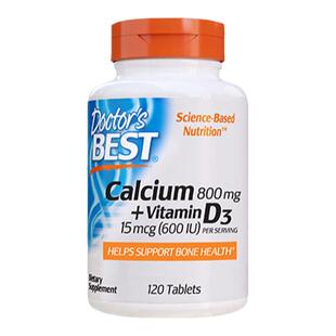 金达威Doctor's Best多特倍斯进口维生素D3钙片补钙强健骨骼美国