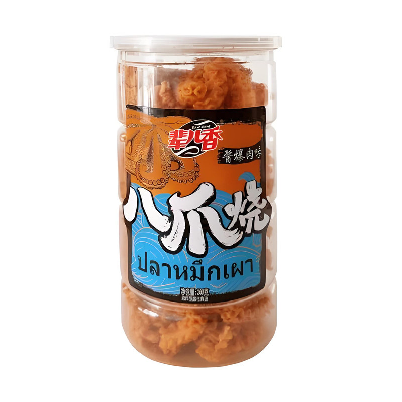 网红抖音辈儿香八爪烧酱爆麻辣休闲零品小吃办公室小时候怀旧零食