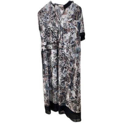 柯罗芭夏季专柜同款水墨印花针织网垂坠连衣裙  LT0687 ￥3890