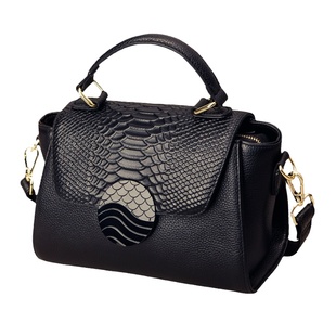 真皮女包2025新款潮时尚鳄鱼纹手提包女头层牛皮大容量单肩斜挎包