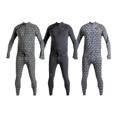 ab男女款连体速干衣滑雪护具保暖