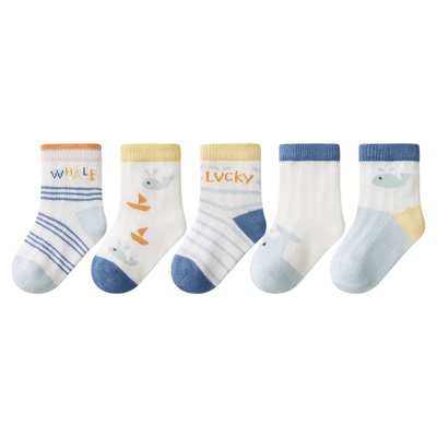 尼多熊宝宝袜子夏季薄款纯棉男童