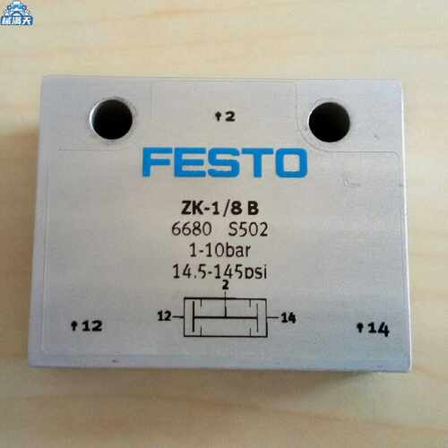 议价现货FESTO ZK-1/8-B 产品代号:6680 逻辑元件与门适用