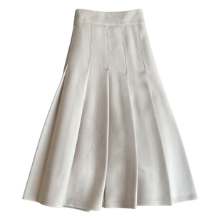 毛呢加厚保暖百褶短款半身裙子高腰大码a字安全裙裤女小个子秋冬