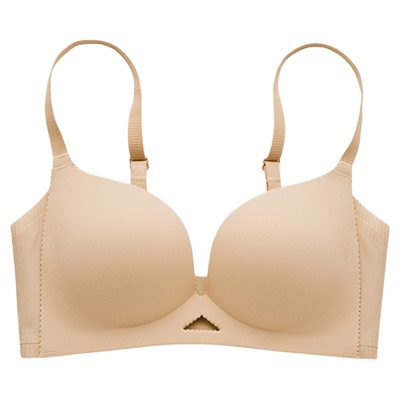 法国趣安芬文胸光面简约无痕柔软