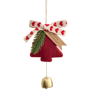 诺贝松圣诞毛绒挂件圣诞节装饰品节日氛围布置挂饰圣诞树装饰