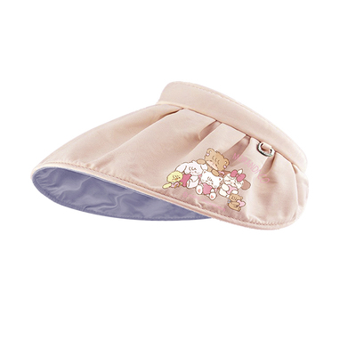 Morandi co防晒帽女夏季防紫外线贝壳遮阳帽空顶大檐夏天太阳帽子