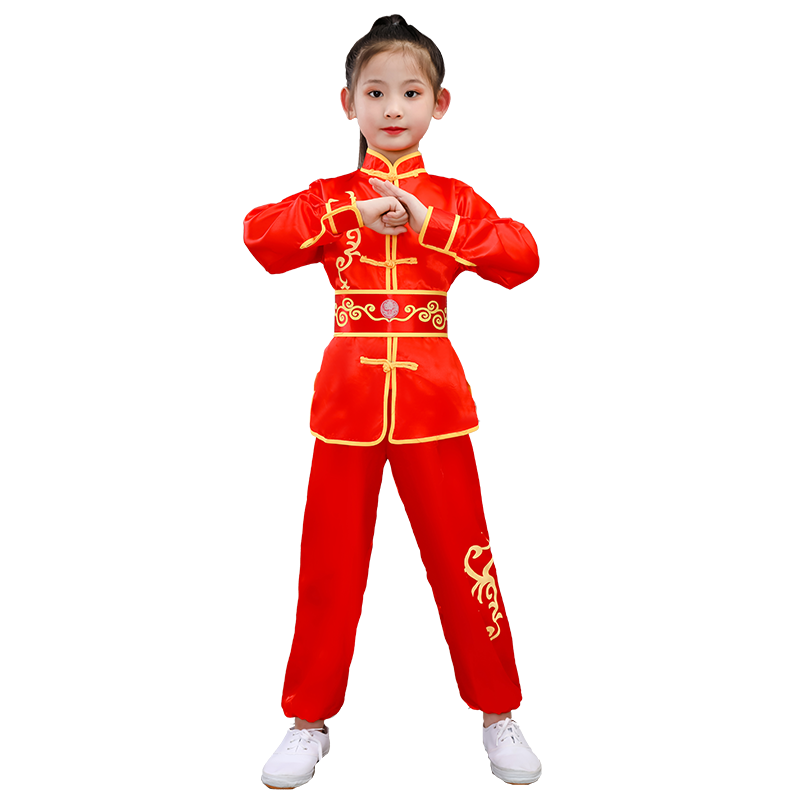 儿童武术演出服装少儿功夫表演服