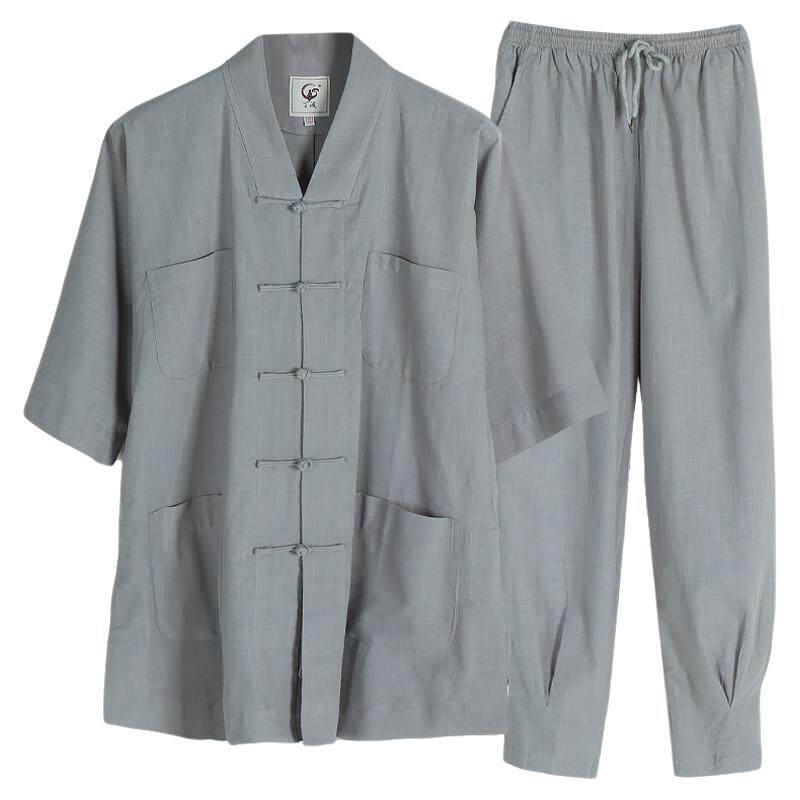 僧服短袖短褂免绑腿薄款纯棉凉爽