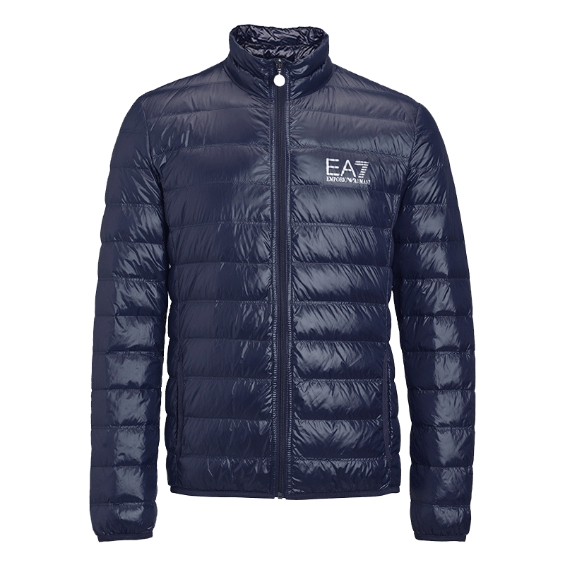Armani/阿玛尼男装轻薄羽绒服男短款EA7休闲保暖立领夹克内胆外套