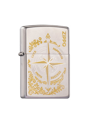 zippo打火机爱情指南针送男友