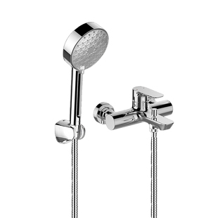 科勒挂墙式淋浴花洒浴缸龙头家用简易手持花洒淋浴K-25107T-4F-CP