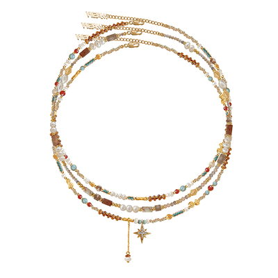 MASW麻秀多层叠戴女原创设计项链