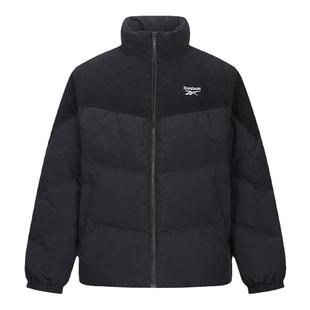 Reebok锐步官方26男女同款舒适百搭运动时尚立领保暖羽绒夹克外套