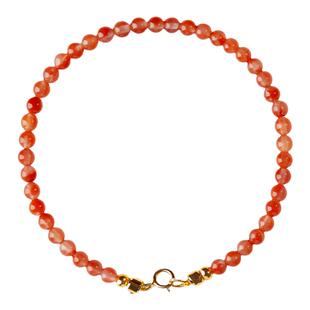 庆祥泰天然保山冰飘南红手串官方旗舰店14k极细玛瑙手链女款红绳