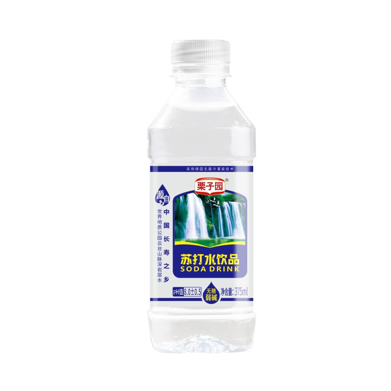 栗子园无汽苏打水饮料375ml*24瓶整箱