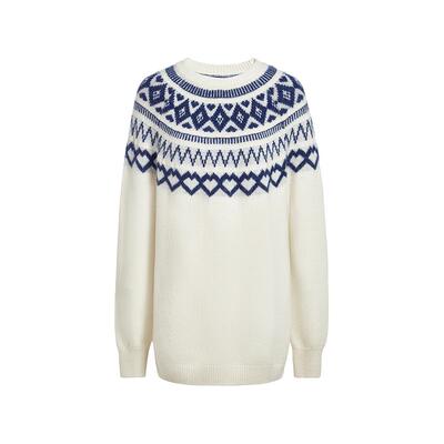 【FIVE PLUSXBRUNO 设计师联名】费尔岛毛衣女羊毛衫马海毛冬装