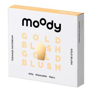moody日抛透明隐形眼镜10片装高透氧水凝胶水润舒适高度数近视片