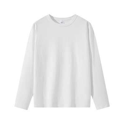 三本长袖精梳棉加厚打底衫男女款