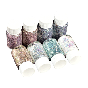 妖精之瞳渐变幻彩网红美甲亮片手工流麻沙水晶滴胶闪粉填充物diy