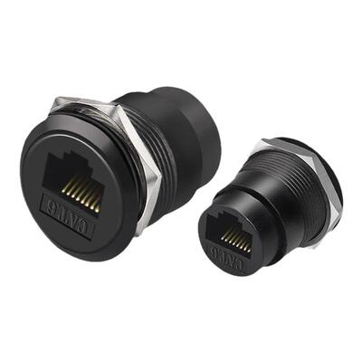 六类电脑接头网线口两面直通直插