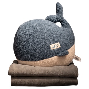 办公室抱枕被子两用靠枕女生睡觉小毯子午睡枕头二合一车载汽车用