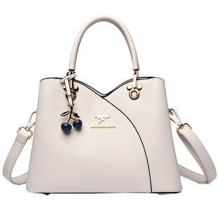 袋鼠手提包大容量大包包女士2025新款真皮女包妈妈时尚斜挎包百搭