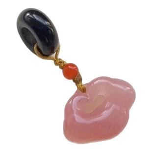 黑玛瑙隔珠无患子手串吊坠如意莲蓬挂件手链diy配饰配件 国风饰品