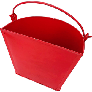 加厚型消防黄沙桶烤漆锹桶铁桶消防器材 家用消防半圆桶专用桶