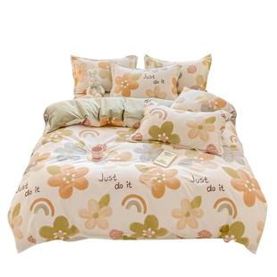 纯棉被套单件180x200x230cm单人学生宿舍褥子套100全棉被罩1.5