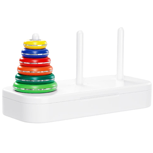 汉诺塔玩具儿童10层层叠逻辑思维训练3-8岁6早教益智数学启蒙教具