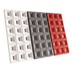 网红ABS构件砖水泥轻质PU空心砖双面隔断结构砖九宫格背景墙装饰