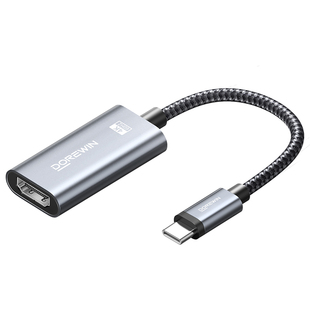 达而稳 typec转hdmi转换器手机电脑电视8K同屏转换连接线笔记本安卓平板外接显示器投影仪4K高清数据投屏线