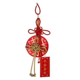 春节门挂材料包diy非遗竹编挂件中国结新年装饰国风礼物团建沙龙