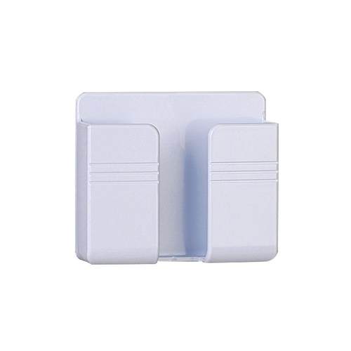 【加厚加宽】墙面手机充电支架床头置物架粘贴免打孔架家用浴室厨房收纳盒厕所壁挂墙角手机支架遥控器线挂盒