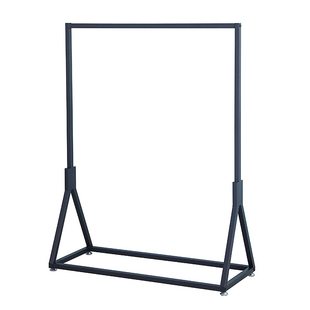 简约铁艺服装展示架落地陈列架服装店挂衣架龙门架中岛架晾衣架