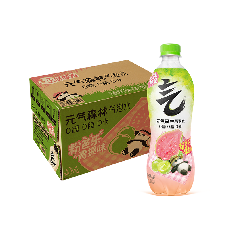 元气森林粉芭乐青提气泡水