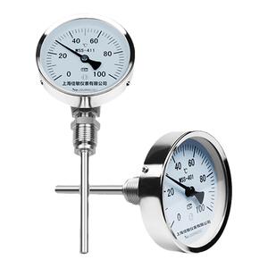 径向型双金属温度计工业wss311/411/511温度表测温锅炉管道不锈钢