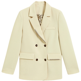 KBNE学院风休闲西装外套女2026春季新款高级感西服气质小个子上衣