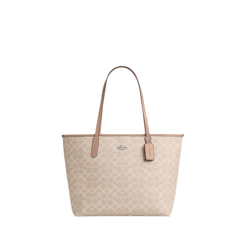 COACH/蔻驰奥莱女士经典标志老花CITY33号大容量托特包手提包 女士实拍商品图