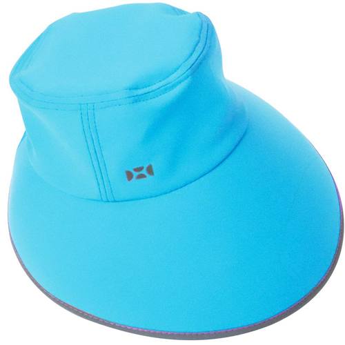 HOII/后益明星同款标语渔夫圆筒防晒帽2WAY造型防风绳大帽檐遮阳