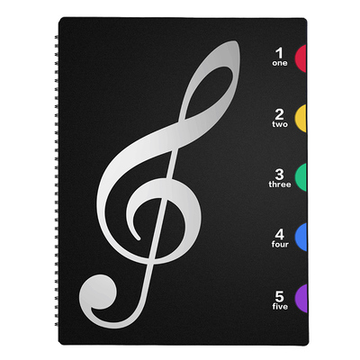 谱夹A4活页展开式不反光可改谱