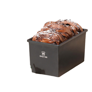 三能450g黑色低糖吐司盒250克400g1200g面包土司水立方不沾粘模具