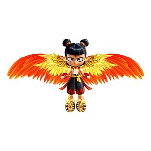 哪咤风筝2025钓鱼竿儿童风筝手持微风易飞迷你动态燕子敖丙小风筝