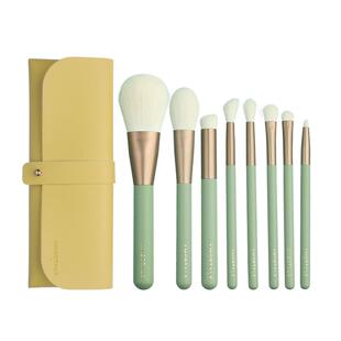 尔木萄绿野星踪化妆刷套装软毛脸部修容散粉刷收纳不易吃粉