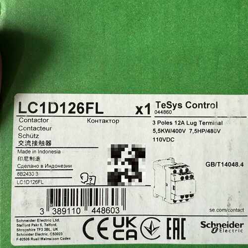 【议价-可维修】  LC1D126FL 接触器 /均有货